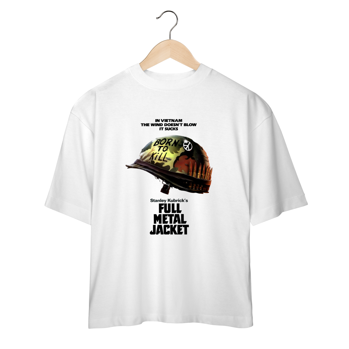 Nome do produto: Camiseta Oversized Full Metal Jacket - Coleção Filmes
