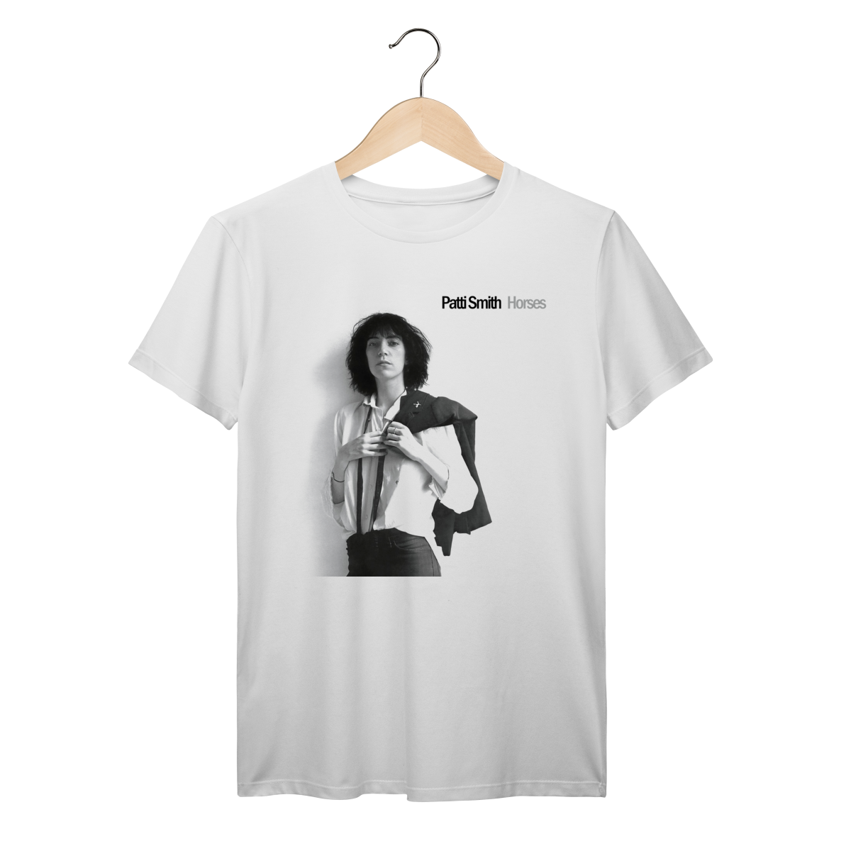 Camiseta Premium Patti Smith - Horses - Coleção Rock