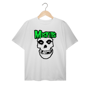 Nome do produto Camiseta Plus Size Misfits - Coleção Punk