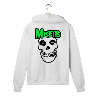 Nome do produto Moletom Com Zíper Premium Misfits - Coleção Punk