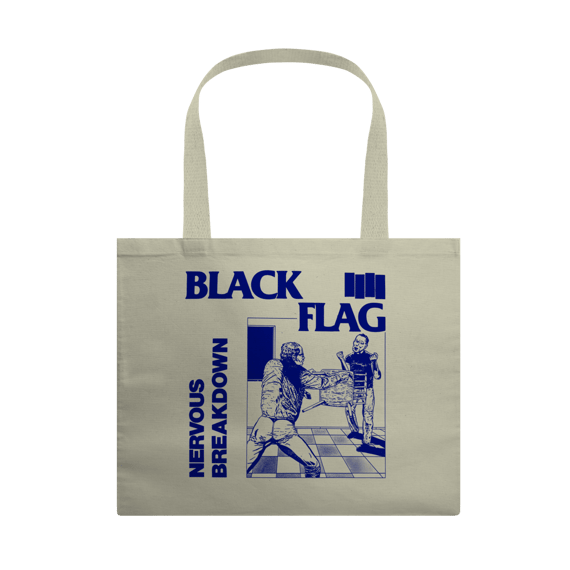 Eco Bag Grande Black Flag - Nervous Breakdown - Coleção Punk/ Hardcore