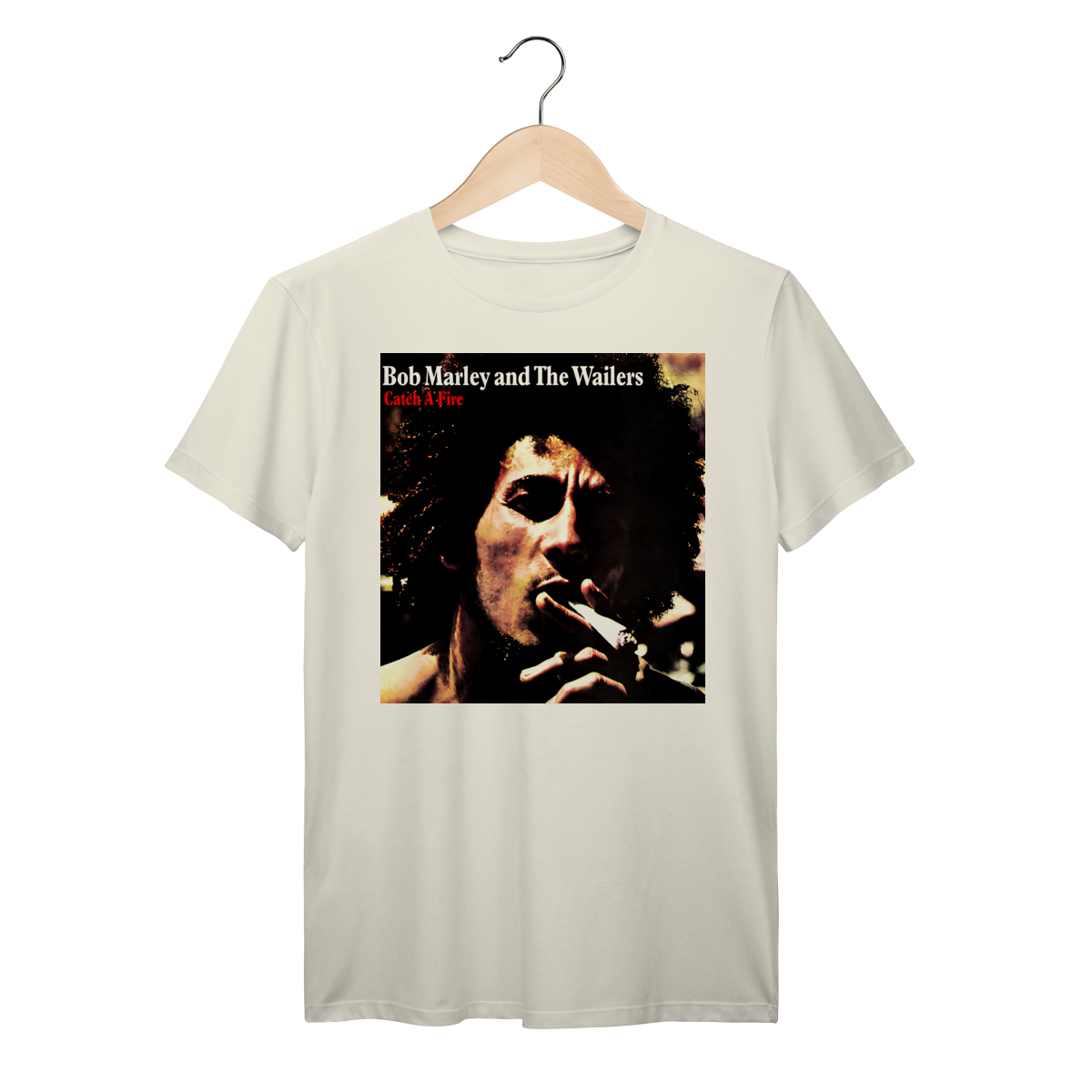 Nome do produto: Camiseta Premium Bob Marley and the Wailers - Catch a Fire - Coleção Reggae