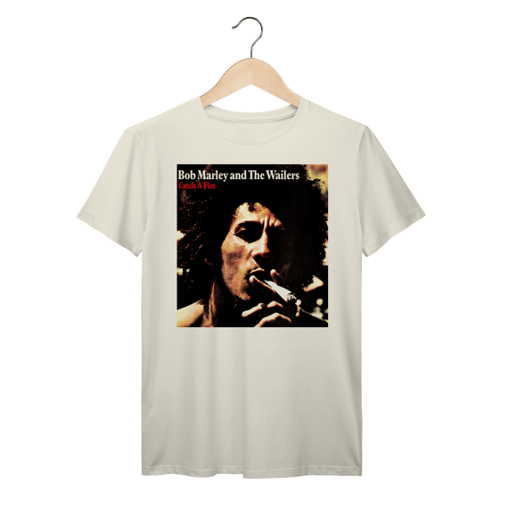 Camiseta Premium Bob Marley and the Wailers - Catch a Fire - Coleção Reggae