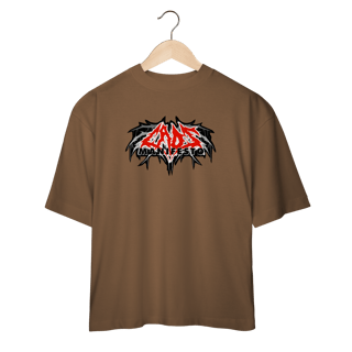 Camiseta Oversized Caos Manifesto - Logo - Coleção Exclusivas