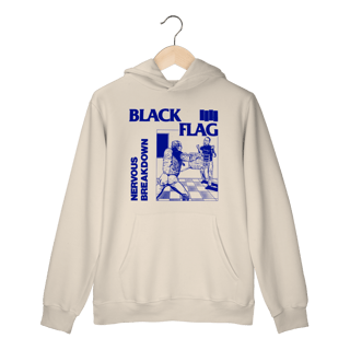Nome do produto Moletom Canguru Premium Black Flag - Nervous Breakdown - Coleção Punk/ Hardcore