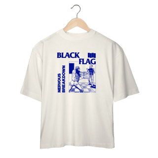 Nome do produto Camiseta Oversized Black Flag - Nervous Breakdown - Coleção Punk/ Hardcore