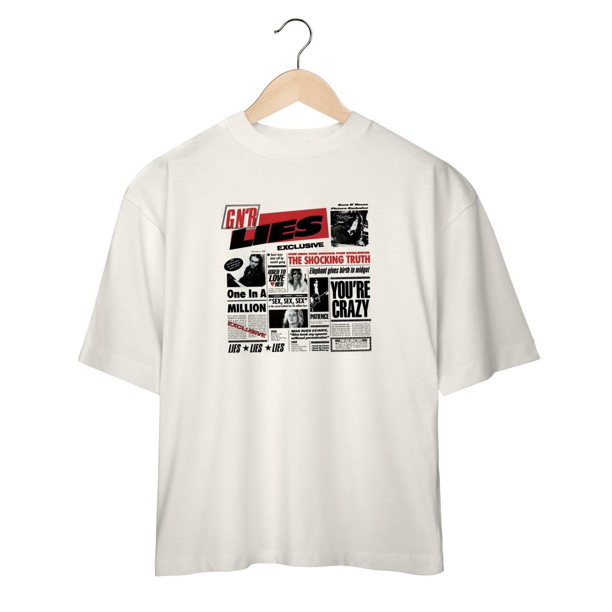 Camiseta Oversized Guns n
