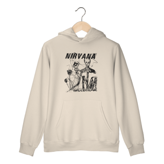Nome do produto Moletom Canguru Premium Nirvana - Incesticide - Coleção Rock