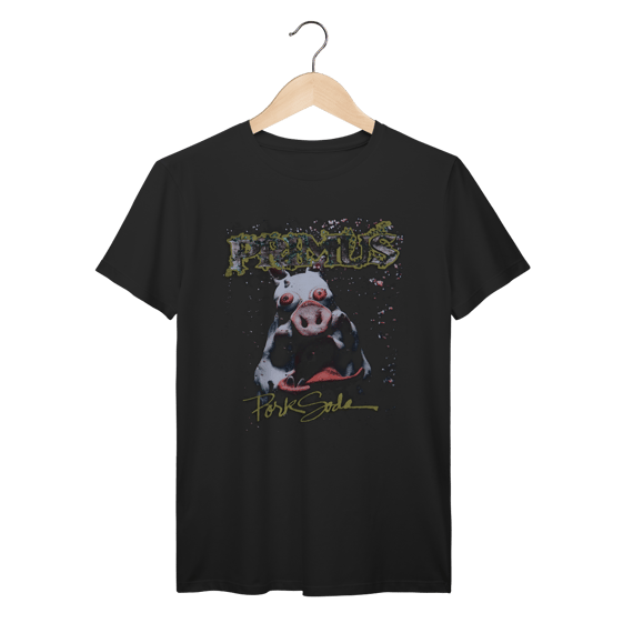 Camiseta Premium Primus - Pork Soda - Coleção Rock