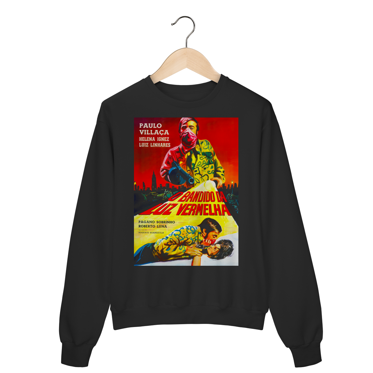 Nome do produto: Moletom Canguru Premium O Bandido da Luz Vermelha - Coleção Filmes
