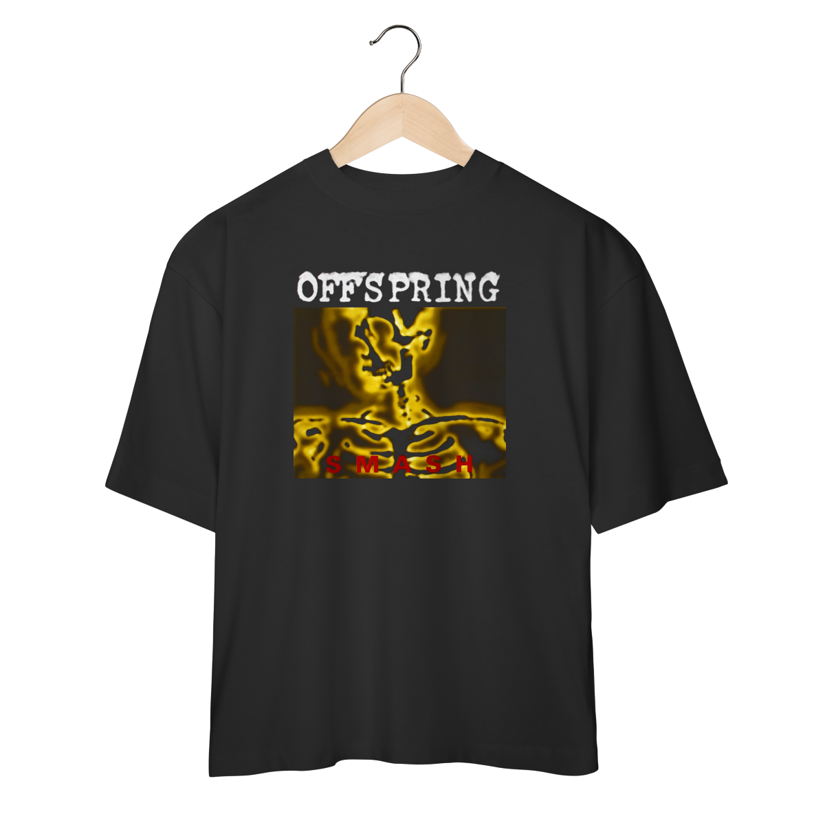 Nome do produto: Camiseta Oversized Offspring - Smash - Coleção Punk/ Hardcore