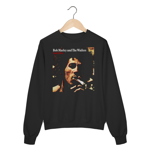 Moletom Fechado Premium Bob Marley and the Wailers - Catch a Fire - Coleção Reggae