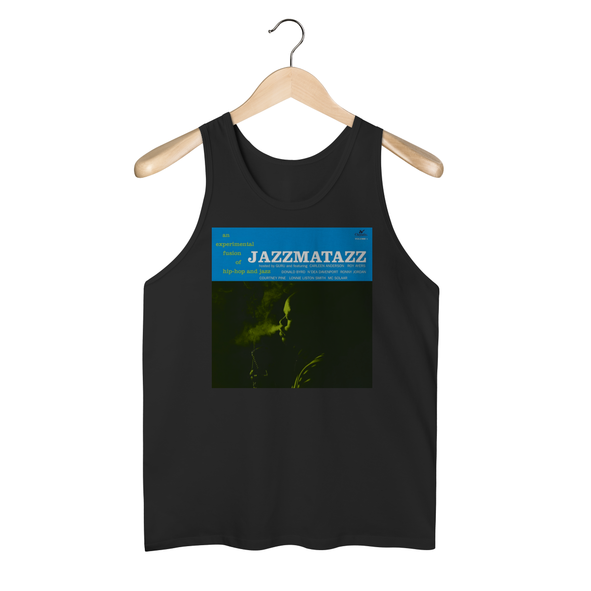 Nome do produto: Regata Jazzmatazz - Volume 1 - Coleção Rap/ Jazz