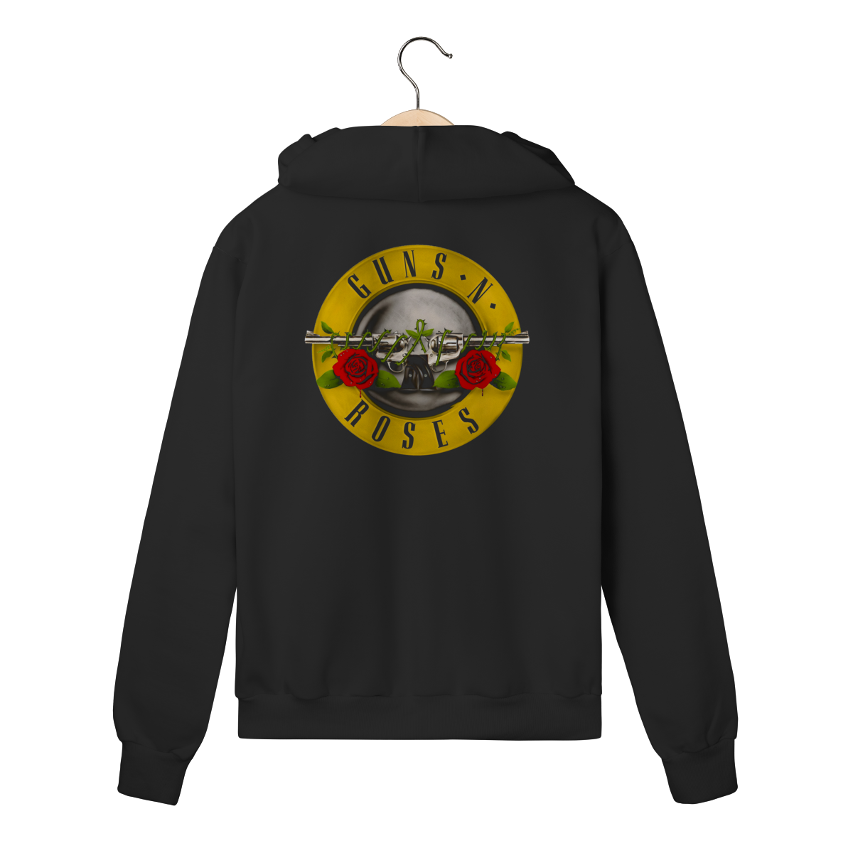 Nome do produto: Moletom Com Zíper Premium Guns n\' Roses - Appetite for Destruction - Coleção Rock