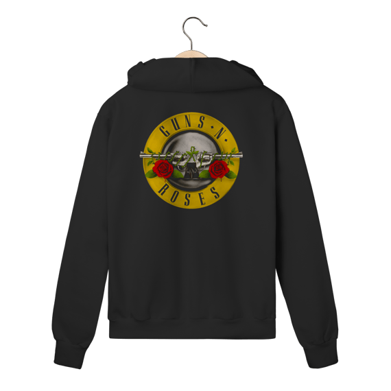 Moletom Com Zíper Premium Guns n' Roses - Appetite for Destruction - Coleção Rock