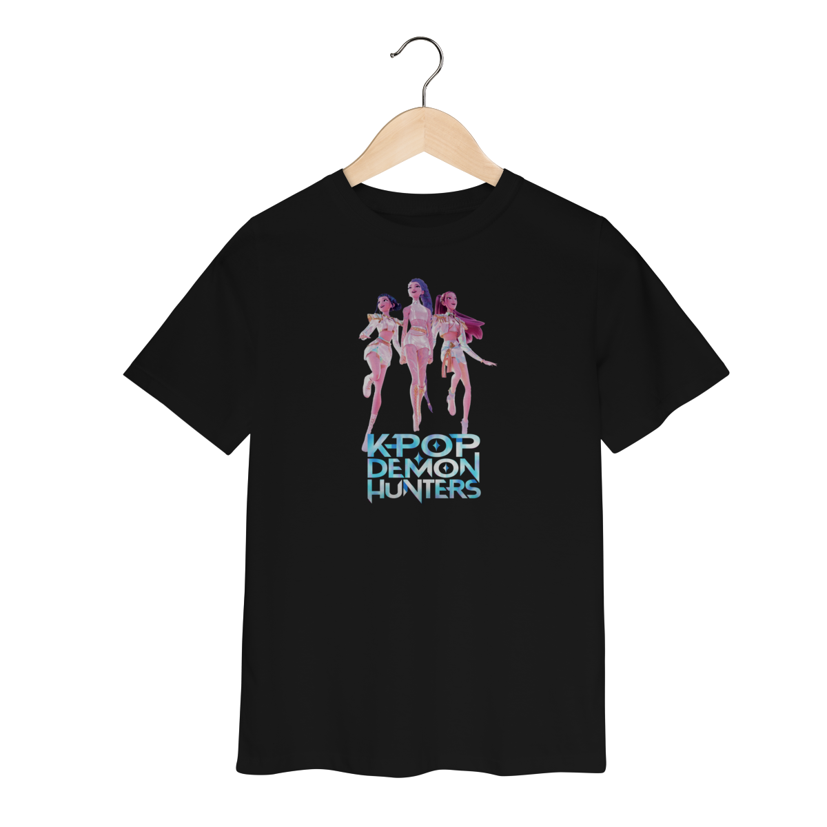 Camiseta Infantil Guerreiras do K-Pop - Coleção Cultura Pop