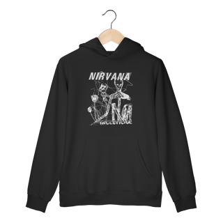 Nome do produto Moletom Canguru Premium Nirvana - Incesticide - Coleção Rock