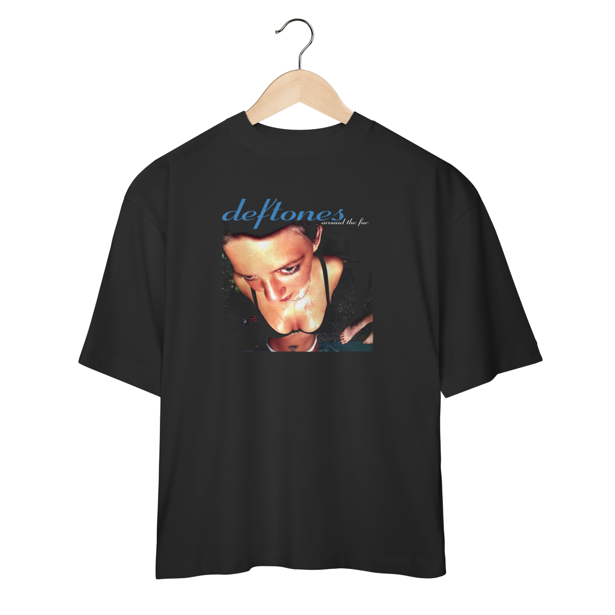 Nome do produto: Camiseta Oversized Deftones - Around the Fur - Coleção Rock