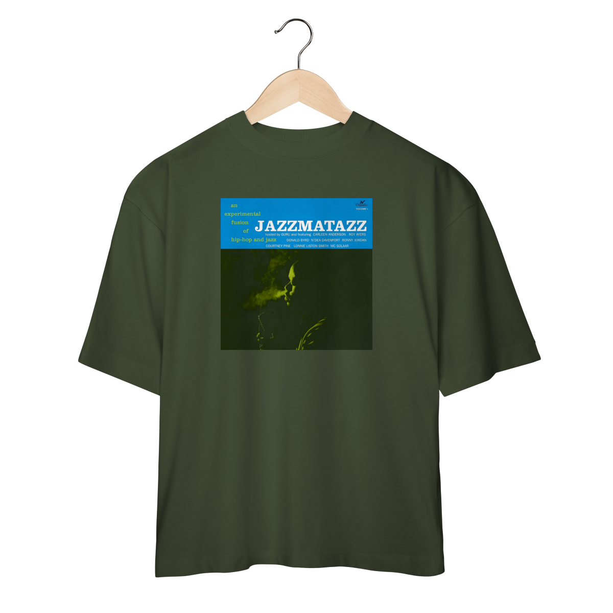Nome do produto: Camiseta Oversized Jazzmatazz - Volume 1 - Coleção Rap/ Jazz