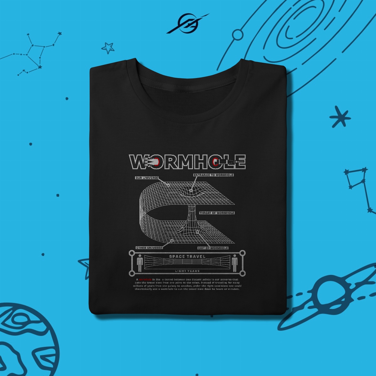 Nome do produto: Camiseta Masculino Wormhole