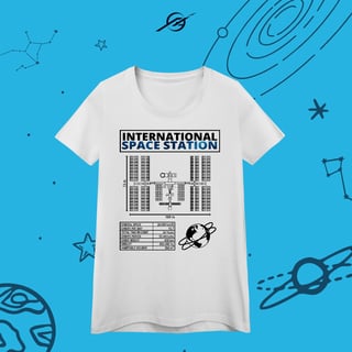 Camiseta Feminina International Space Station