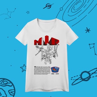 Camiseta Feminina Mir Space Station 