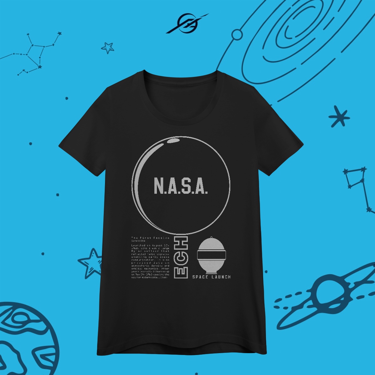 Nome do produto: Camiseta Feminino Echo Satellite