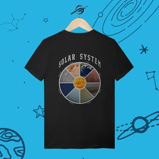 Camiseta Masculino Solar System