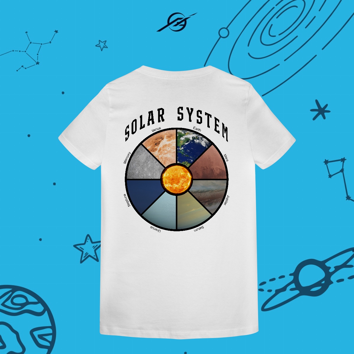 Nome do produto: Camiseta Feminino Solar System