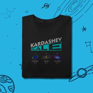 Camiseta Masculina Kardashev Scale