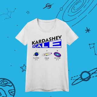 Camiseta Feminina Kardashev Scale