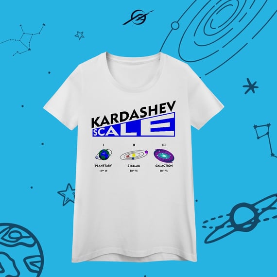 Camiseta Feminina Kardashev Scale