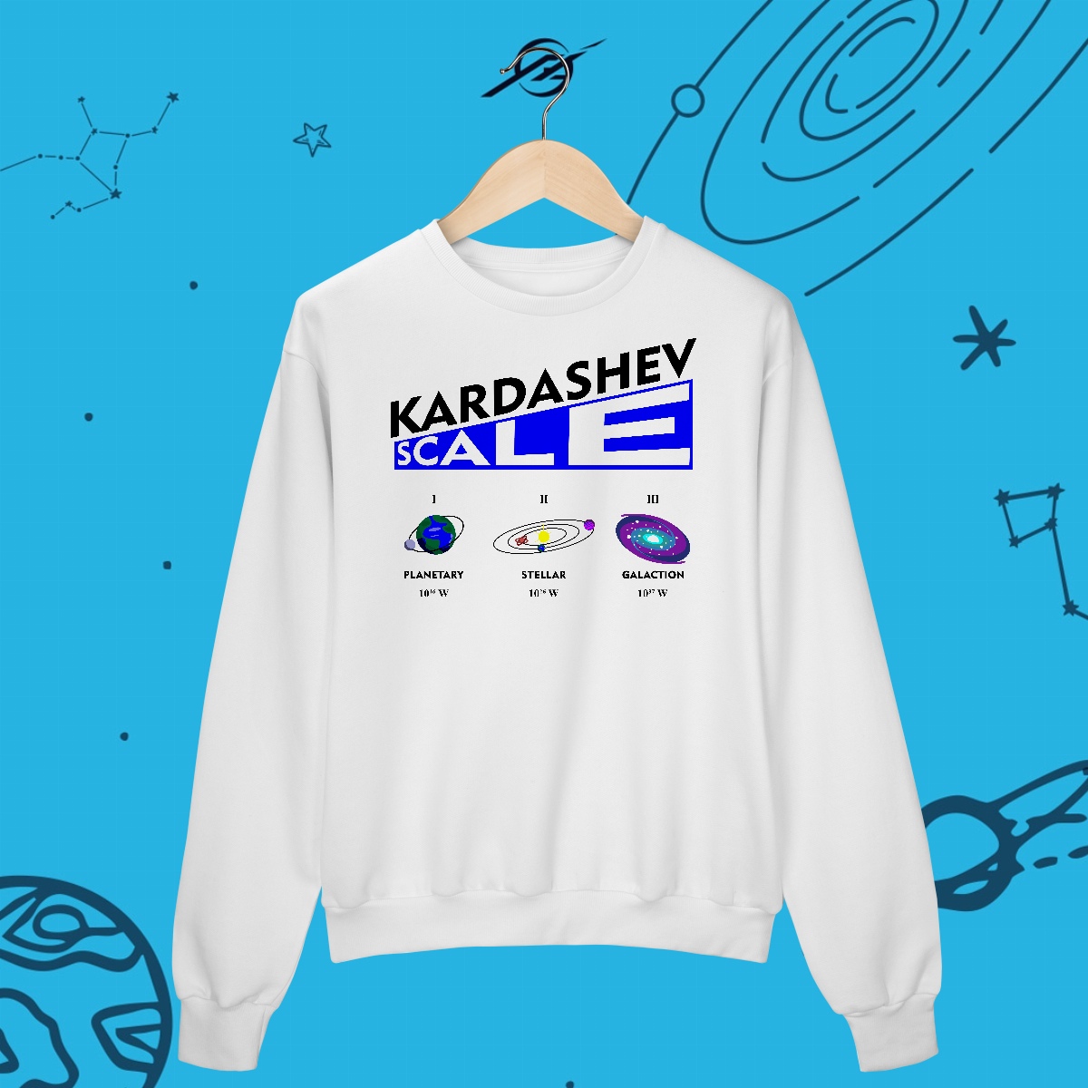 Nome do produto: Moletom Kardashev Scale