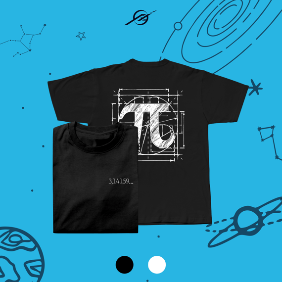 Camiseta Masculino Número de Pi