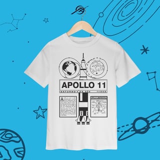 Camisa Infantil Apollo 11