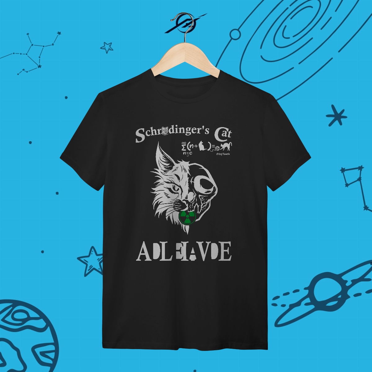 Nome do produto: Camiseta Masculino Schrodinger Cat
