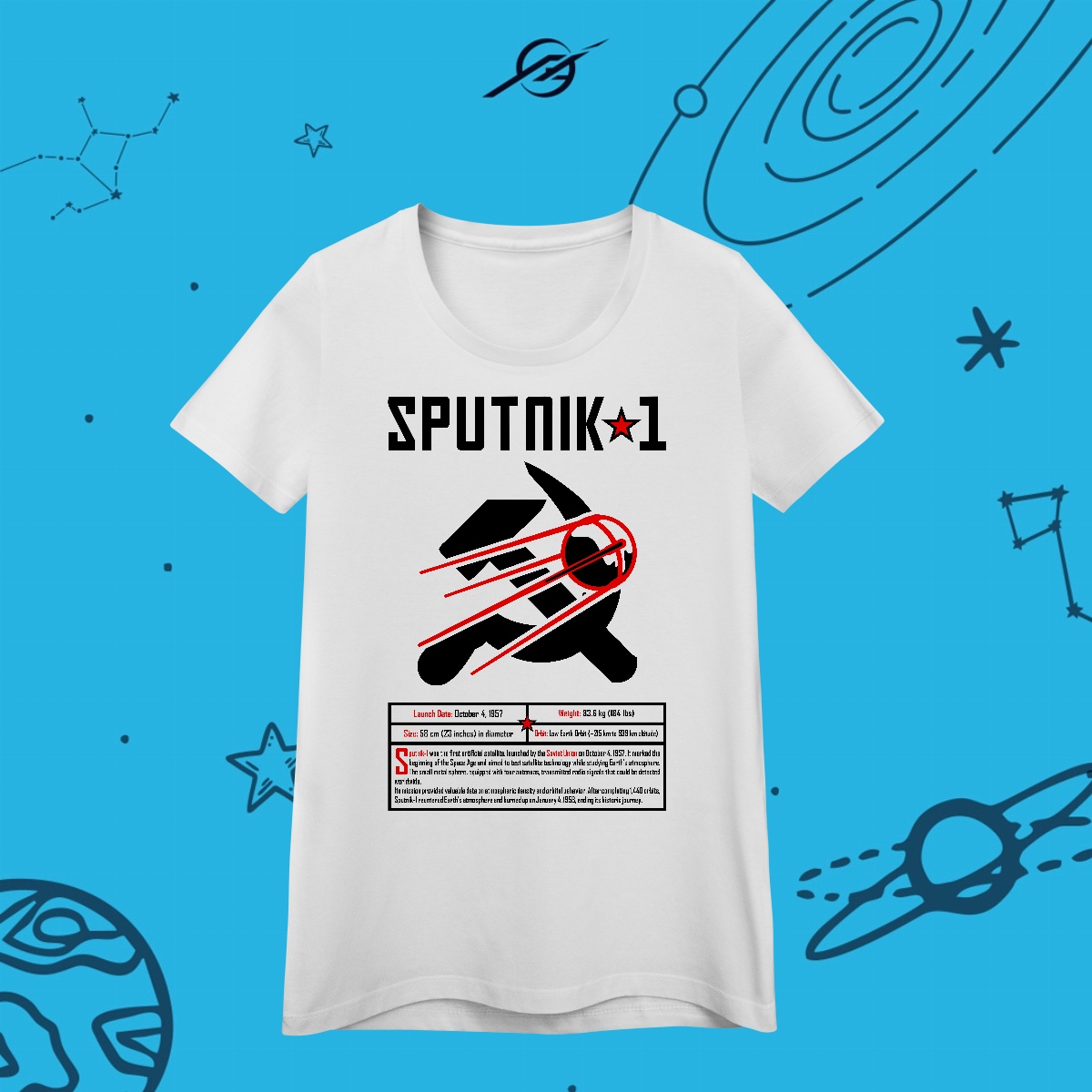Nome do produto: Camiseta Feminino Sputnik1