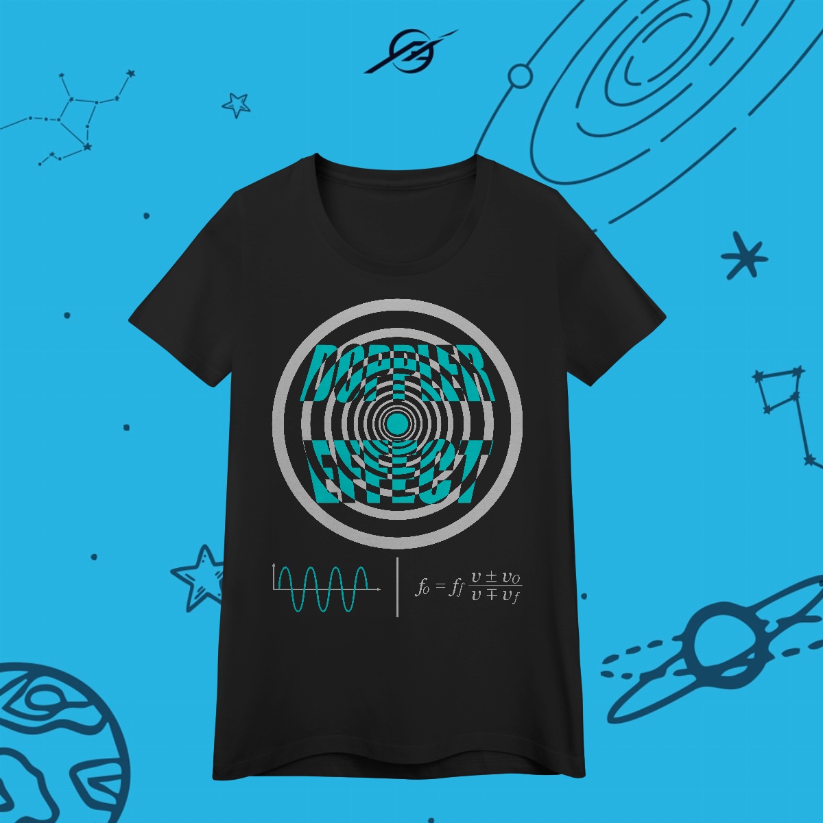 Nome do produto: Camiseta Feminina Doppler Effect