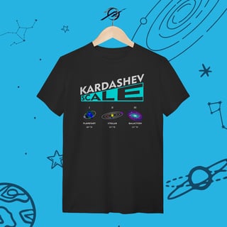 Nome do produto Camiseta Masculina Kardashev Scale
