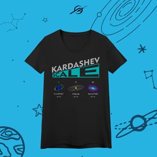 Nome do produto Camiseta Feminina Kardashev Scale