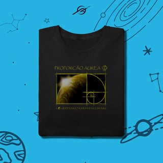 Camiseta Masculina Proporção Áurea