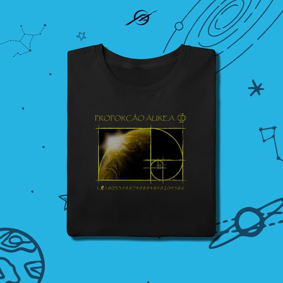 Camiseta Masculina Proporção Áurea