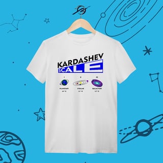 Nome do produto Camiseta Masculina Kardashev Scale