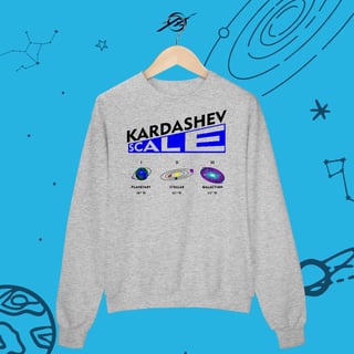 Nome do produto Moletom Kardashev Scale