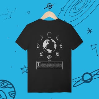 Nome do produto Camiseta Masculina Phases of the Moon