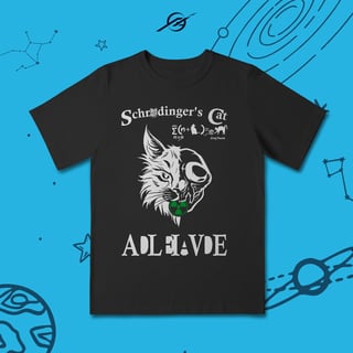 Nome do produto Camiseta Infantil Schrodinger Cat