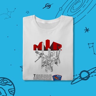 Nome do produto Camiseta Masculina Mir Space Station 