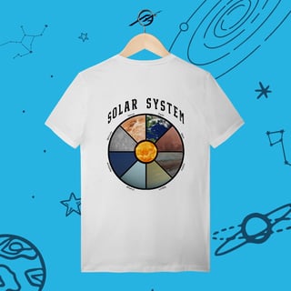 Nome do produto Camiseta Masculino Solar System