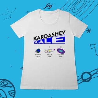 Nome do produto Camiseta Feminina Kardashev Scale