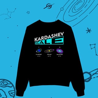 Nome do produto Moletom Kardashev Scale